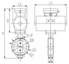 Marine Concentric Wafer Type Pneumatic Operated Butterfly Valve （C） HD 531