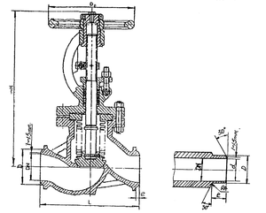 Marine 1.6 MPa &2.5 MPa 4.0 Mpa Butt Welding Straight Globe Valve HDMV66-00