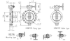 Marine Wafer & Flange Type Duble Eccentric Gear Manual Butterfly Valve HDMV100-2 & HDMV102-2