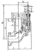 Marine CAST STEEL ANGLE STORM VALVE WITH HAND WHEEL HDSV07-00