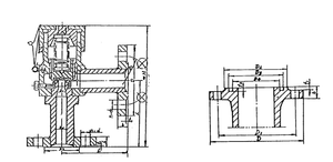 Marine FLANGE ANGLE AIR SAFETY VALVE HDMV69-00